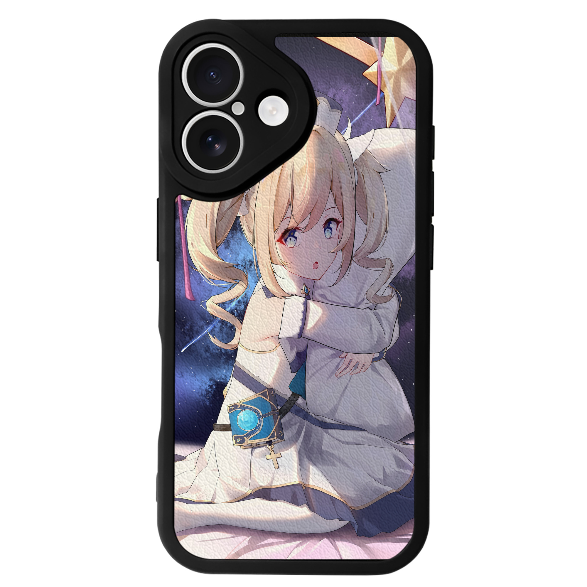 げんし神 genshin 【iPhone 16シリーズ対応】シリコンスマホケース（レザー調） 材質：シリコン